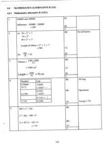 2015 KCSE MATHEMATICS ALT B PP1 PP2 Marking Schemes | Enhanced ...